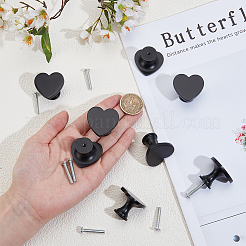 8 пакетик ручки для ящиков из сплава в форме сердца FIND-GO0004-01