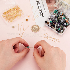 100 шт. латунные штифты для глаз KK-BC0009-17