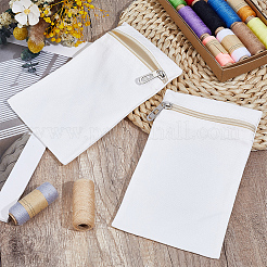 Pochette in tela con cerniera per gioielli cosmetici&nbsp;ABAG-WH0072-014B-02
