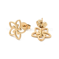 Серьги-гвоздики из нержавеющей стали 304&nbsp;LS-EJEW-K285-07G