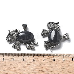 Естественный обсидиановый кулон&nbsp;G-H083-02AS-02