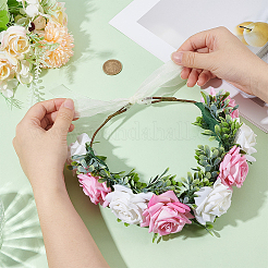Тканевый свадебный венок повязка на голову для женщин и девочек&nbsp;OHAR-WH0051-008