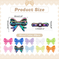 60 шт. Непрозрачные акриловые бусины&nbsp;MACR-ME0001-15