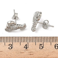 Серьги-гвоздики из циркония EJEW-A145-03B-P