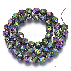 Гальванические бусины из натуральной лавы G-S352-31B-A