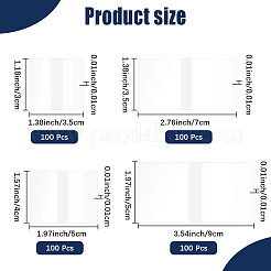 400 шт. 4 вида термоусадочных пакетов из ПВХ&nbsp;ABAG-CY0001-03