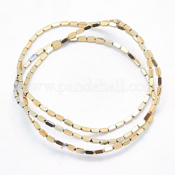 Electroplate non magnetici ematite sintetico fili di perline&nbsp;G-L489-B03