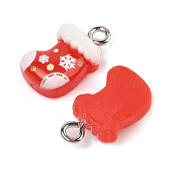 Подвески из непрозрачной смолы на рождественскую тематику RESI-S08-02C