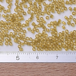 MIYUKIデリカビーズ小  シリンダー  日本製シードビーズ  15/0  （dbs0118)透明サフラン光沢  1.1x1.3mm  穴：0.7mm  約35000PCS /ボトル  10 G /ボトル&nbsp;SEED-JP0008-DBS0118