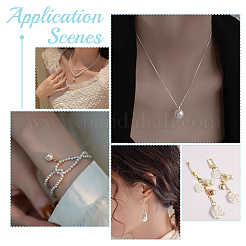 48 шт. 6 стиля подвески из искусственного жемчуга из смолы FIND-PH0026-36