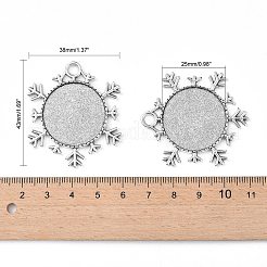 Рождественские украшения сплав снежинка подвеска кабошон настройки&nbsp;LS-TIBEP-O006-29AS