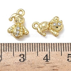 Рождественские подвески из сплава с кристаллами и стразами FIND-L026-01F-G