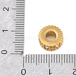 Perline europee in strass in acciaio inossidabile 304&nbsp;RB-CBA362B-01J