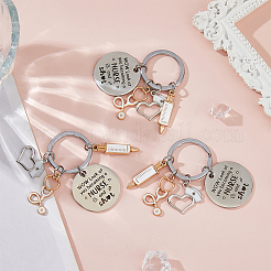 3шт. брелок из нержавеющей стали с изображением медсестры 201&nbsp;KEYC-FH0001-60