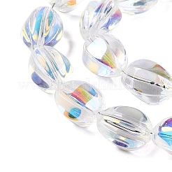 Стеклянные бусины с гальваническим покрытием &nbsp;EGLA-T028-01B