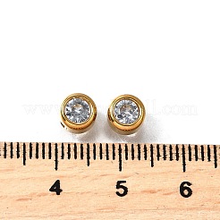 201 бусина из нержавеющей стали со стразами STAS-F318-02G