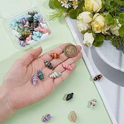 40шт фарфоровые бусины ручной работы&nbsp;PORC-PA0001-18