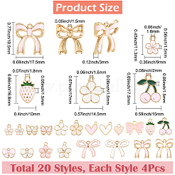 80шт 20 стиля подвески из сплава с эмалью&nbsp;ENAM-SC0007-06