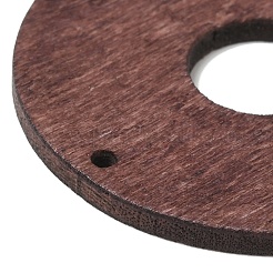 Pendentifs en bois peint par pulvérisation&nbsp;WOOD-H101-06