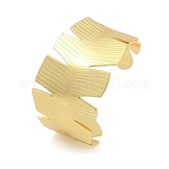 Браслеты-манжеты из нержавеющей стали 304 для женщин&nbsp;BJEW-Z097-09G