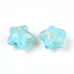 Прозрачные смоляные эмалевые бусины RESI-N043-02D