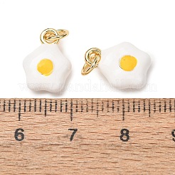 Pendentifs d'émail en laiton &nbsp;KK-CJC21A4-01G-07-RS