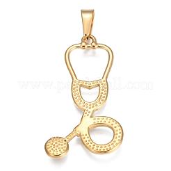 Pendentifs en acier inoxydable 304 sertis de strass&nbsp;STAS-I127-098G