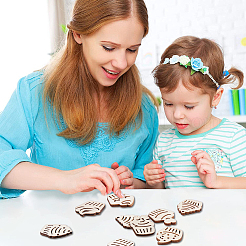 Незавершенные украшения из дерева WOOD-CJ0001-48