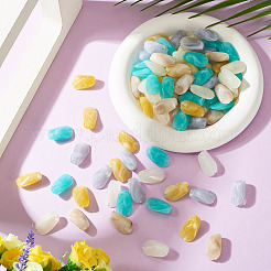 100 pz 5 colori perline acriliche opache&nbsp;OACR-TA0004-98