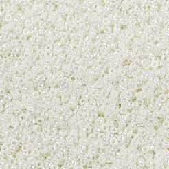 MIYUKIラウンドロカイユビーズ  日本製シードビーズ  （rr591)アイボリーパールセイロン  15/0  1.5mm  穴：0.7mm  約27777個/50g&nbsp;SEED-X0056-RR0591