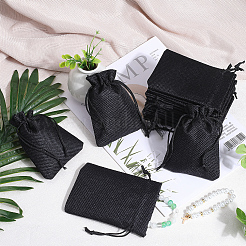 Мешки мешка шнурка упаковки мешка мешка имитационные полиэфирные&nbsp;ABAG-BBC0001-02A-02