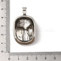 Tibetischer Stil Legierung Anhänger Fassungen für Strasssteine&nbsp;FIND-A038-24AS