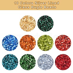 4000 шт. 10 цвета 8/0 стеклянные бусины&nbsp;SEED-YW0002-69