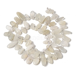 Натуральный лунный камень бисер нитей&nbsp;G-P604-A27-01