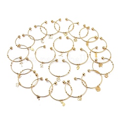 201 браслет-манжета из нержавеющей стали&nbsp;BJEW-M284-20G-1