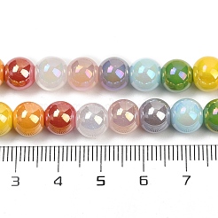 Стеклянные бусины с гальваническим покрытием &nbsp;EGLA-D300-10-8mm