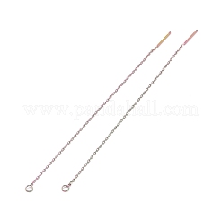Boucles d'oreilles à tige en acier inoxydable 304 avec placage ionique (IP)&nbsp;STAS-E161-06RC