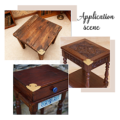 4 шт. Защитные уголки для латунных коробок&nbsp;FIND-FH0017-05G