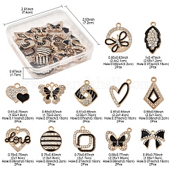 24шт 12 стиля подвески из сплава с эмалью&nbsp;ALRI-FS0001-04