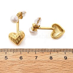 Серьги-гвоздики из нержавеющей стали 304 EJEW-V016-05G