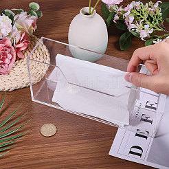 Прозрачный акриловый держатель для салфеток ODIS-WH0099-82B