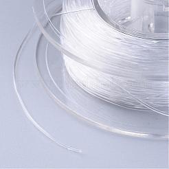 日本の弾性水晶の線  ジュエリー作りのための伸縮性のあるブレスレットのひも  透明  1mm  約35ヤード/ロール  105フィート/ロール&nbsp;EW-F004-1.0mm