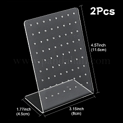 2 шт. подставки для сережек из органического стекла в форме буквы L ODIS-YW0001-07