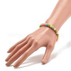 Bracelets stretch naturels en jade&nbsp;BJEW-JB07789-02
