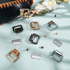 12 комплект двухцветных застежек для подвески сумок из цинкового сплава&nbsp;FIND-WR0008-45