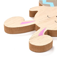 Décorations d'affichage en bois naturel sur le thème de pâques&nbsp;AJEW-P087-A03