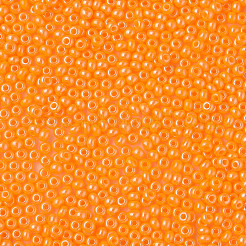 11/0 チェコ不透明ガラスシードビーズ  光沢のある  ラウンド  オレンジ  2.2x1.5mm  穴：0.7mm  約500 G /袋&nbsp;SEED-N004-003B-32
