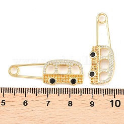 Ottone micro spianare pendenti zirconi&nbsp;KK-C162-055G-01