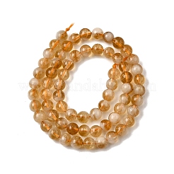 Природный цитрин бисер нитей G-D323-A01-6mm-A