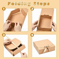 Бумажные подарочные коробки с лентой&nbsp;AJEW-YWC0816-001B